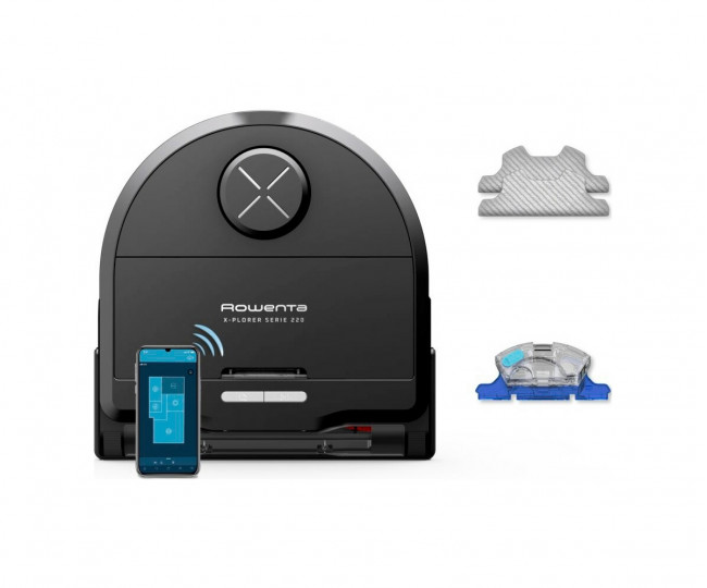 Робот-пилосос з вологим прибиранням Rowenta X-Plorer Serie 220 RR9465WH